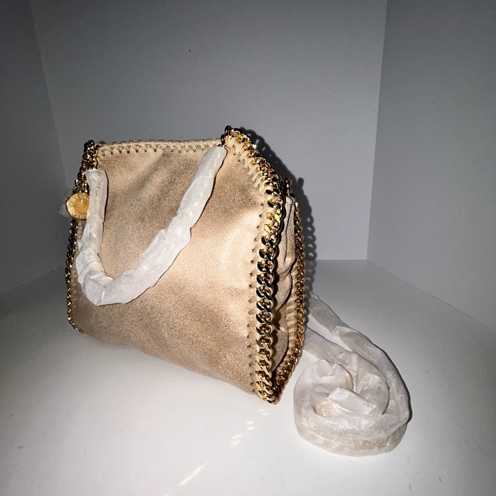 Stella McCartney beige Falabella Tiny Tote